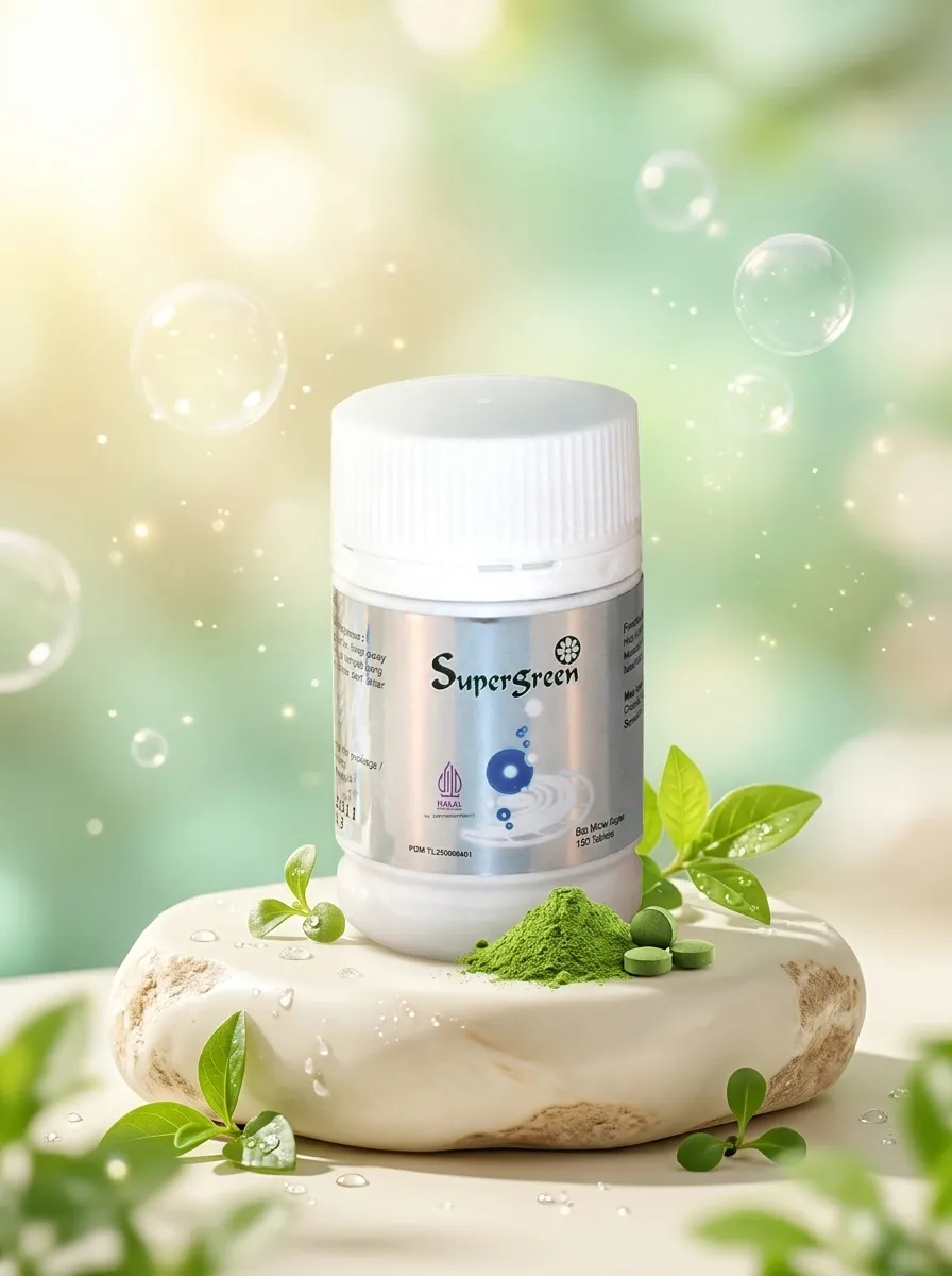 Botol Supergreen 150 tablet
